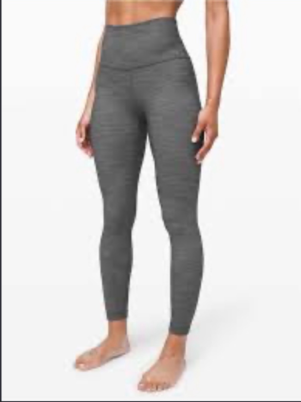 High-Waist Grey Women’s crop Leggings